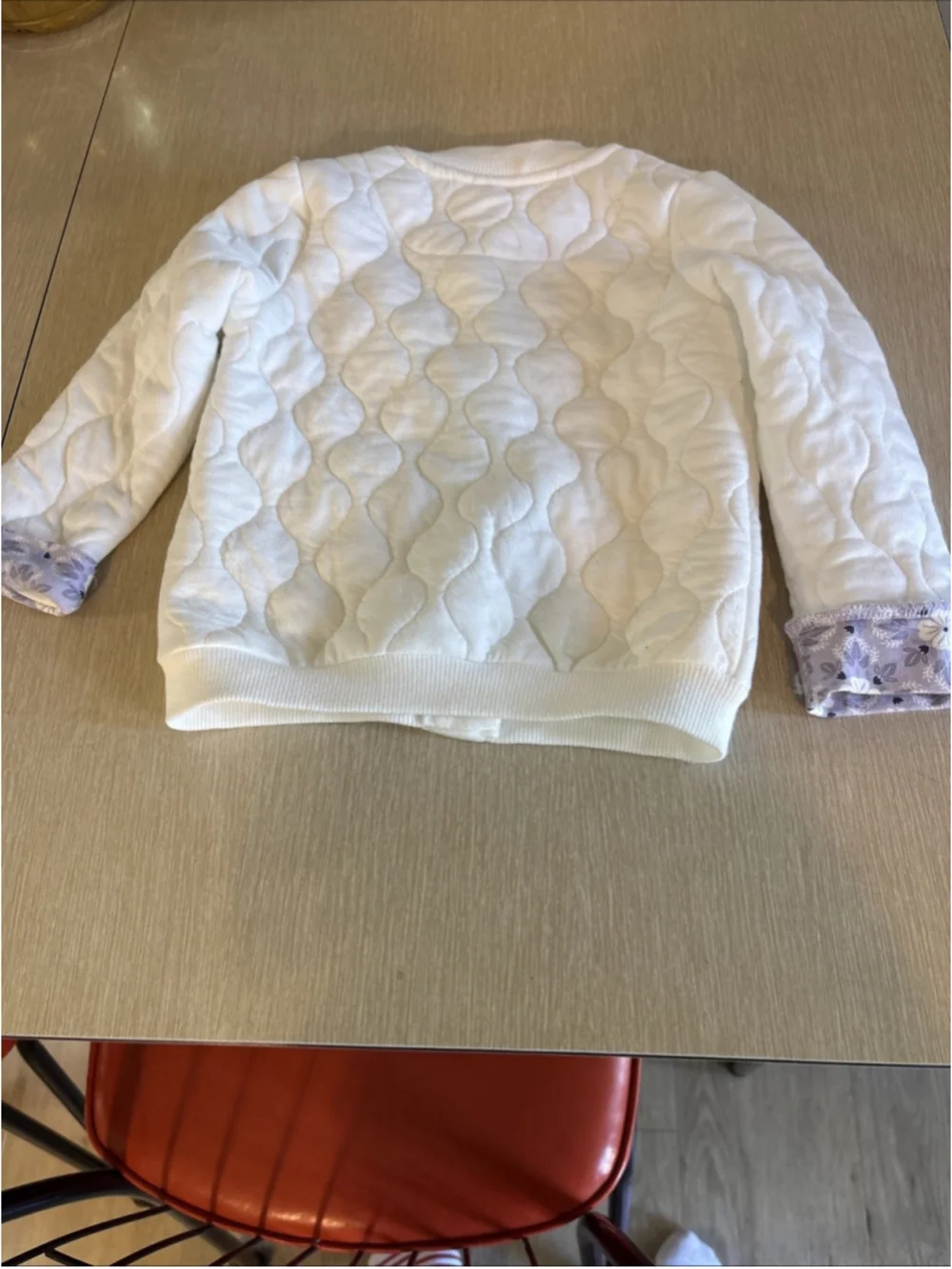 Toddler Max Studio Kids White Snap Floral Light Jacket 12m (1188)